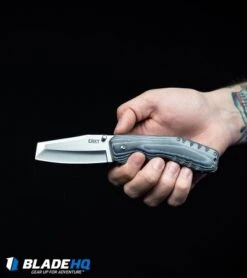 CRKT Folding Razel Folder Liner Lock Knife Micarta (3.13" Satin) 4030 -Blade HQ CRKT Folding Razel Folder Liner Lock Knife Micarta Satin 4030 BHQ 4133 kp hand web