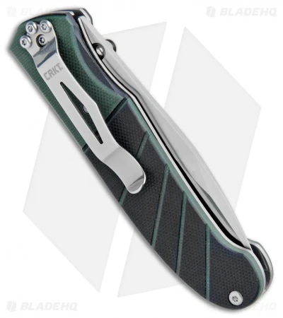 CRKT Ignitor Spring Assisted Knife Black & Green G10 (3.38" Satin) 6850 5 CRKT Ignitor Spring Assisted Knife Black & Green G10 (3.38" Satin) 6850 - Image 3