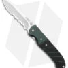 CRKT Ignitor Spring Assisted Knife Black & Green G-10 (3.38" Satin Serr) 6855 -Blade HQ CRKT Ignitor SA Black and Green G 10 Satin Serr BHQ 4147 jr