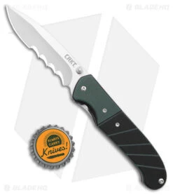 CRKT Ignitor Spring Assisted Knife Black & Green G-10 (3.38" Satin Serr) 6855 9 CRKT Ignitor Spring Assisted Knife Black & Green G-10 (3.38" Satin Serr) 6855 -Blade HQ CRKT Ignitor SA Black and Green G 10 Satin Serr BHQ 4147 jr bottlecap