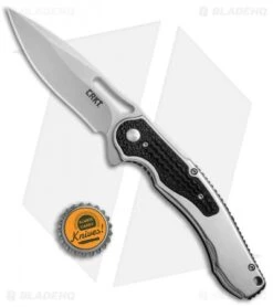 CRKT Ikoma Carnufex Frame Lock Flipper Knife (4" Satin) 5480 -Blade HQ CRKT Ikoma Carnufex Satin 5480 BHQ 51840 jr bottlecap 2