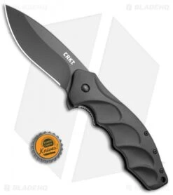 CRKT Ken Onion Foresight Liner Lock Knife (3.5" Black) K220KKP -Blade HQ CRKT Ken Onion Foresight Black K220KKP BHQ 12910 jr bottlecap 2