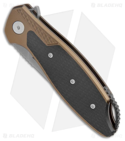 CRKT Ken Onion Jake Liner Lock Knife Bronze Aluminum (3.32" Bead Blast) 4 CRKT Ken Onion Jake Liner Lock Knife Bronze Aluminum (3.32" Bead Blast) - Image 2