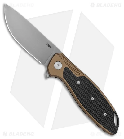 CRKT Ken Onion Jake Liner Lock Knife Bronze Aluminum (3.32" Bead Blast) 3 CRKT Ken Onion Jake Liner Lock Knife Bronze Aluminum (3.32" Bead Blast)