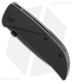 CRKT Koji Hara Ichi Spring Assisted Knife Black (2.5" Black) 1070K -Blade HQ CRKT Koji Hara Ichi black black BHQ 0650 er spine