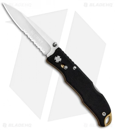 CRKT Lake Laredo 2 Lockback Knife Black G-10 (2.75" Satin Serr) 7264 3 CRKT Lake Laredo 2 Lockback Knife Black G-10 (2.75" Satin Serr) 7264