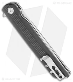 CRKT Large LCK + Spring Assisted Liner Lock Knife Black G-10 (3.6" Satin) 3810 -Blade HQ CRKT Large LCK SA LL Black G 10 Satin 3810 BHQ 119337 jr side