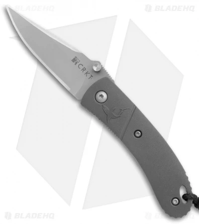 CRKT Lightfoot Urban Shark Liner Lock Knife Gray (2.5" Satin) 3 CRKT Lightfoot Urban Shark Liner Lock Knife Gray (2.5" Satin)