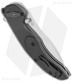 CRKT Linchpin Deadbolt Lock Knife Black G-10 (3.9" Satin) 5405 -Blade HQ CRKT Linchpin Deadbolt Black G 10 Satin 5405 BHQ 103622 jr side 2