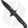 CRKT M21 - 10KSF Liner Lock Folding Knife (3" Black Serr) -Blade HQ CRKT M21 10KSF triple point serr BHQ 51831 er
