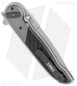 CRKT M40-15 Deadbolt Lock Knife GRN/Aluminum (4" Bead Blast) -Blade HQ CRKT M40 15 Deadbolt Lock GRN Alum BB BHQ 103619 jr side