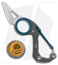 CRKT Mike Bond Compano Sheepsfoot Slip Joint Knife Carabiner (1.44" Satin) -Blade HQ CRKT Mike Bond Compano Sheepsfootf SJ Carabiner Satin BHQ 145867 jr bottlecap