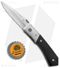CRKT Mini Tighe Tac Liner Lock Knife (2.6" Satin Serr) 8111 -Blade HQ CRKT Mini Tighe Tac LL Satin Serr 8111 BHQ 74028 jr bottlecap