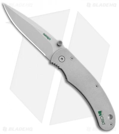 CRKT Navajo Liner Lock Knife Stainless Steel (3" Bead Blast) 6002 3 CRKT Navajo Liner Lock Knife Stainless Steel (3" Bead Blast) 6002
