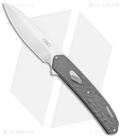CRKT Onion Bona Fide Liner Lock Knife Gray Aluminum (3.5" Satin) K540GXP 3 CRKT Onion Bona Fide Liner Lock Knife Gray Aluminum (3.5" Satin) K540GXP