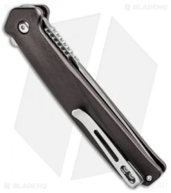 CRKT Onion Helical Liner Lock Tanto Knife Aluminum (3.52" Satin) K500GXP -Blade HQ CRKT Onion Helical LL Tanto Aluminum Satin K500GXP BHQ 92300 jr side