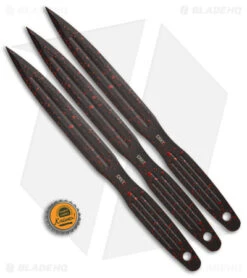 CRKT Onion Throwing Knives 3-Piece Set Black (6.25" Black/Red) -Blade HQ CRKT Onion Throwing Knives 3 Piece Set Black BHQ 178672 jr bottlecap