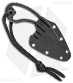 CRKT Owlet Fixed Blade Neck Knife Skeletonized (2.125" Black Stonewash) 2716 -Blade HQ CRKT Owlet Neck Skeletonized Black SW 2716 BHQ 103912 jr sheath