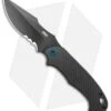 CRKT PSD Liner Lock Spring Assisted Knife Black G-10 / CF (3.6" Black Serr) -Blade HQ CRKT PSD CF G 10 Base LL DP Black BHQ 138951 jr