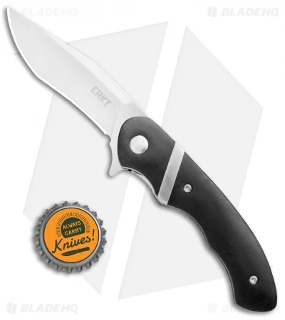 CRKT Philip Booth Snarky Recurve Liner Lock Flipper Knife (3.25" Satin) 7280 6 CRKT Philip Booth Snarky Recurve Liner Lock Flipper Knife (3.25" Satin) 7280 - Image 4