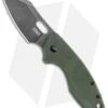 CRKT Pilar Exclusive Frame Lock Knife Green Micarta (2.4" Smokewash D2) -Blade HQ CRKT Pilar FL Green Micarta Smokewash D2 BHQ 113627 jr