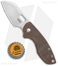CRKT Pilar Frame Lock Knife Brown Linen Micarta BHQ Exclusive (2.4" Stonewash) 9 CRKT Pilar Frame Lock Knife Brown Linen Micarta BHQ Exclusive (2.4" Stonewash) -Blade HQ CRKT Pilar FL Linen Micarta SW BHQ 113630 jr bottlecap