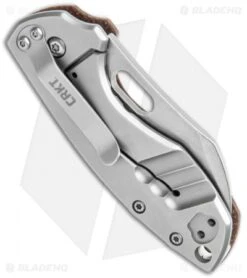 CRKT Pilar Frame Lock Knife Brown Linen Micarta BHQ Exclusive (2.4" Stonewash) 8 CRKT Pilar Frame Lock Knife Brown Linen Micarta BHQ Exclusive (2.4" Stonewash) -Blade HQ CRKT Pilar FL Linen Micarta SW BHQ 113630 jr side