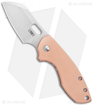 CRKT Pilar Frame Lock Knife Stainless Steel/Copper (2.4" Satin) 5311CU 3 CRKT Pilar Frame Lock Knife Stainless Steel/Copper (2.4" Satin) 5311CU