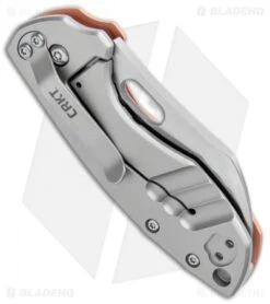CRKT Pilar Frame Lock Knife Stainless Steel/Copper (2.4" Satin) 5311CU 8 CRKT Pilar Frame Lock Knife Stainless Steel/Copper (2.4" Satin) 5311CU -Blade HQ CRKT Pilar FL SS Copper Satin 5311CU BHQ 103633 jr side 2