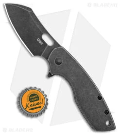 CRKT Pilar Large Frame Lock Flipper Knife Stainless Steel (2.67" Stonewash) -Blade HQ CRKT Pilar Large FL SS BW BHQ 178667 jr bottlecap