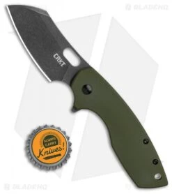 CRKT Pilar Large Frame Lock Knife OD Green G-10 (2.6" Black SW D2) BHQ Exclusive -Blade HQ CRKT Pilar Large Frame Lock Knife OD Green G 10 Black SW BHQ 117055 jr bottlecap