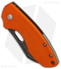 CRKT Pilar Frame Lock Knife Orange G-10 (2.4" Black SW) 5311GKG -Blade HQ CRKT Pilar Orange G10 Acid SW BHQ 84147 er spine