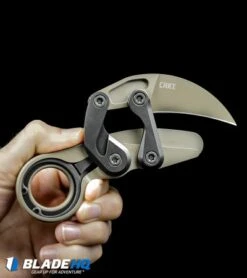CRKT Provoke "Earth" Kinematic Morphing Karambit Folding Knife (2.4" Brown) 13 CRKT Provoke "Earth" Kinematic Morphing Karambit Folding Knife (2.4" Brown) -Blade HQ CRKT Provoke Earth Kinematic Morphing Karambit Folding Knife Brown BHQ 102503 kp in hand web