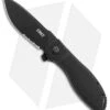 CRKT Prowess Drop Point Liner Lock Flipper Knife (3.36" Black Serr) K290KKS 1 CRKT Prowess Drop Point Liner Lock Flipper Knife (3.36" Black Serr) K290KKS -Blade HQ CRKT Prowess DP black serr K290KXP BHQ 71239 er