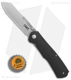 CRKT Radic Spring Assisted Knife Black G-10 (3.3" Satin) 6040 -Blade HQ CRKT Radic Black G10 satin BHQ 76682 er bottlecap