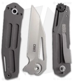 CRKT Dew Hara Raikiri Field Strip Knife Black Al (3.75" Satin) 5040 -Blade HQ CRKT Raikiri jr apart