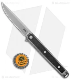 CRKT Rogers Seis Liner Lock Knife Black GRN (3.4" Bead Blast) -Blade HQ CRKT Richard Rogers Seis Glass Reinforced Nylon LL BB BHQ 138963 jr bottlecap