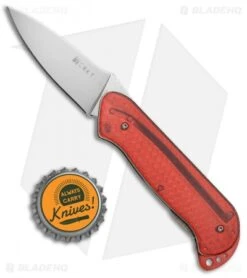 CRKT Rollock Pocket Knife Red Translucent (2.25" Polish) 5202R -Blade HQ CRKT Rollock Red Translucent Polish 5202R BHQ 68540 jr bottlecap