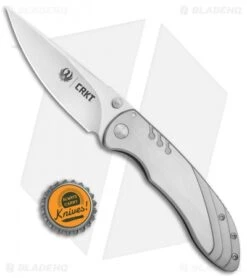 CRKT Ruger Knives Trajectory Frame Lock Knife (3.25" Satin) R2802 -Blade HQ CRKT Ruger Trajectory FL Satin R2802 BHQ 76852 jr bottlecap