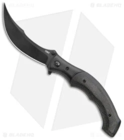 CRKT Ritual Spring Assisted Knife Black Micarta (4.37" Black 14C28N) 7471K