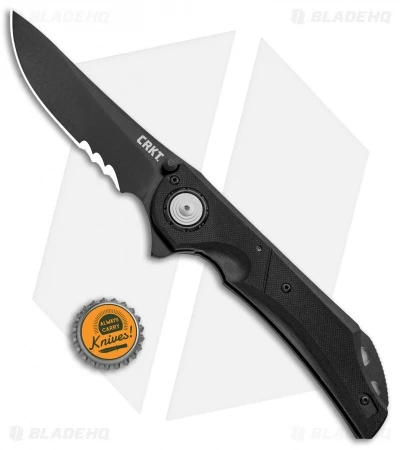 CRKT Seismic Deadbolt Lock Knife Black G-10 (4" Black Serr) 5401K 6 CRKT Seismic Deadbolt Lock Knife Black G-10 (4" Black Serr) 5401K - Image 4
