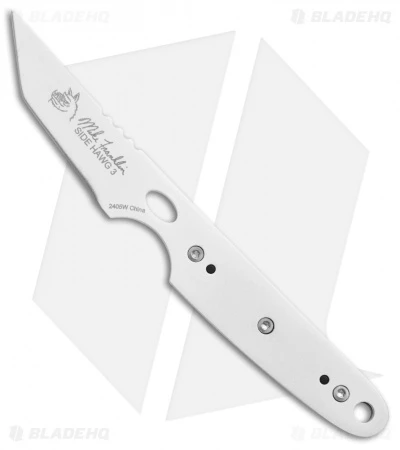 CRKT Side Hawg 3 Tanto Fixed Blade Neck Knife W/ Pivot Sheath (2" White) 2405W 3 CRKT Side Hawg 3 Tanto Fixed Blade Neck Knife W/ Pivot Sheath (2" White) 2405W