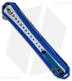 CRKT Stickler Liner Lock Assisted Flipper Knife Blue Aluminum (3.4" Satin) 8 CRKT Stickler Liner Lock Assisted Flipper Knife Blue Aluminum (3.4" Satin) -Blade HQ CRKT Stickler LL Assisted Flipper Knife Blue Aluminum 2in Satin BHQ 145866 td side