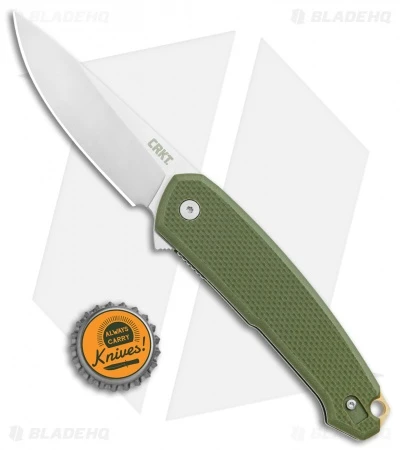 CRKT Vox Tueto Spring Assisted Flipper Knife OD Green G-10 (3.3" Satin) 5325 6 CRKT Vox Tueto Spring Assisted Flipper Knife OD Green G-10 (3.3" Satin) 5325 - Image 4