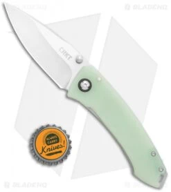 CRKT Tuna Frame Lock Knife Natural G-10 (3.25" Stonewash D2) -Blade HQ CRKT Tuna FL Natural G 10 SW 2520JSD2 BHQ 114001 jr bottlecap