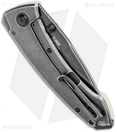 CRKT Tuna Frame Lock Blade HQ Exclusive Knife Natural G-10 (3.25" Smokewash D2) 5 CRKT Tuna Frame Lock Blade HQ Exclusive Knife Natural G-10 (3.25" Smokewash D2) - Image 3