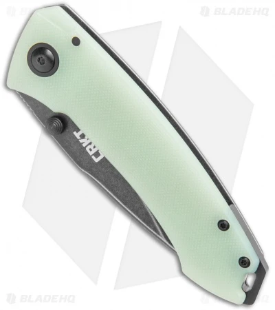 CRKT Tuna Frame Lock Blade HQ Exclusive Knife Natural G-10 (3.25" Smokewash D2) 4 CRKT Tuna Frame Lock Blade HQ Exclusive Knife Natural G-10 (3.25" Smokewash D2) - Image 2