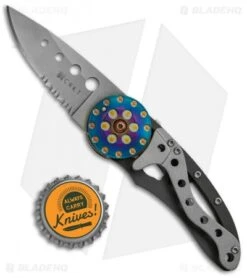 CRKT Van Hoy Snap Fire Folding Knife (2.3" Bead Blast Serr) 5011 -Blade HQ CRKT Van Noy Snap Fire BB Serr 5011 BHQ 68533 jr bottlecap