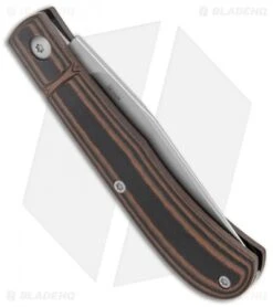 CRKT Rogers Venandi Slip Joint Knife Black/Brown G-10 (3.1" Bead Blast) -Blade HQ CRKT Venandi Layered Black Brown G 10 SJ BB BHQ 138968 jr side