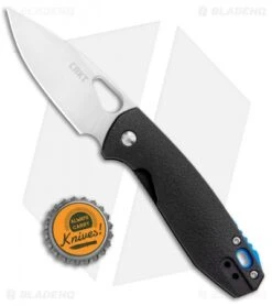 CRKT Vox Piet Liner Lock Knife Black GFN (2.63" Satin) 5390 -Blade HQ CRKT Vox Piet LL Black GFN Satin 5390 BHQ 103938 jr bottlecap